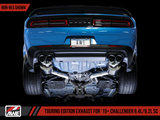 AWE Touring Edition Exhaust for 15+ Challenger 6.4 / 6.2 SC - Non-Resonated