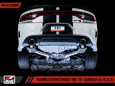 AWE Touring Edition Exhaust for 15+ Charger 6.4 / 6.2 SC - Non-Resonated
