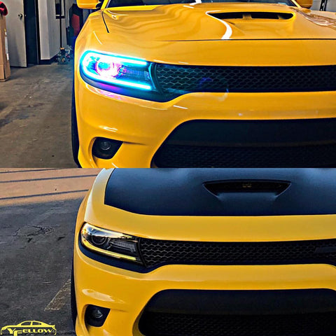 Lighting Trendz | Color Werks 2015+ Charger "Yellow Fellow 1" Headight Package