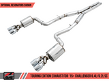 AWE Touring Edition Exhaust for 15+ Challenger 6.4 / 6.2 SC - Non-Resonated